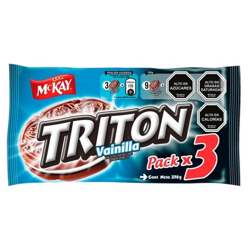 Pack 3 Triton Vainilla 3 126 gr