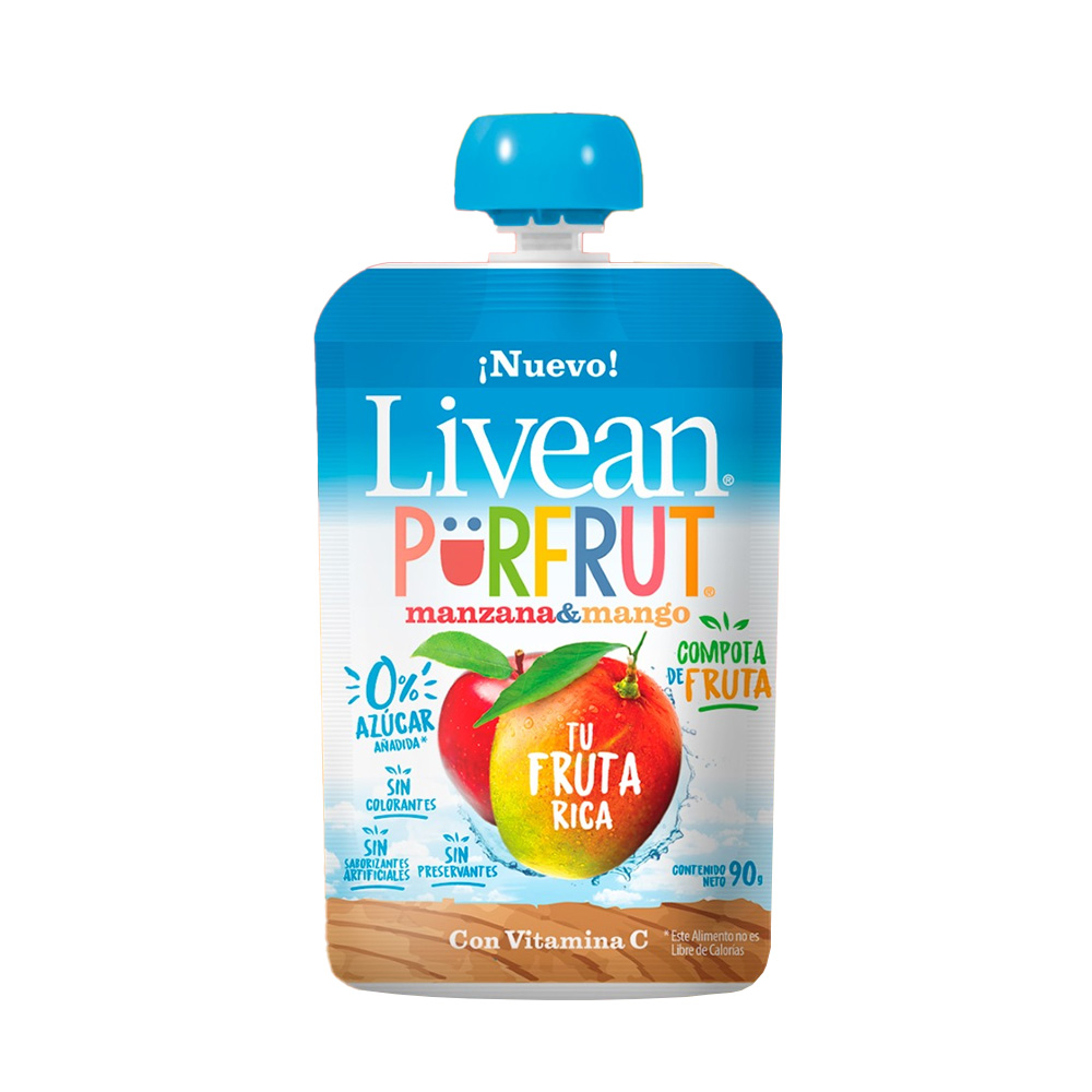 Purfrut Livean Manzana Mango 90 gr