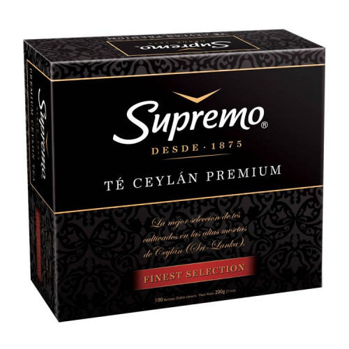 Té Supremo Ceylan Premium 100 Bolsas