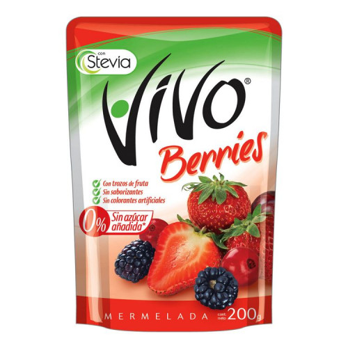 Mermelada Vivo Berries 200 Grs