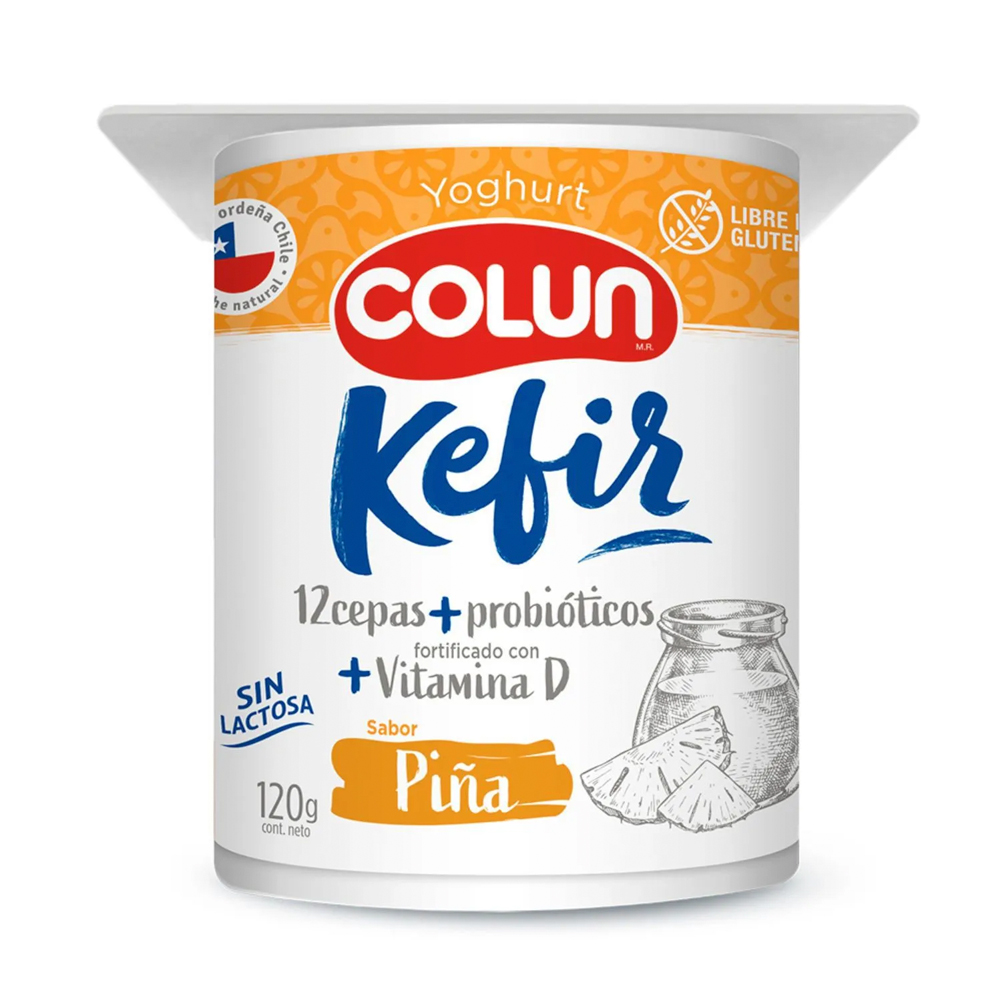 Yogurt Colun Kefir Piña 120 Gr