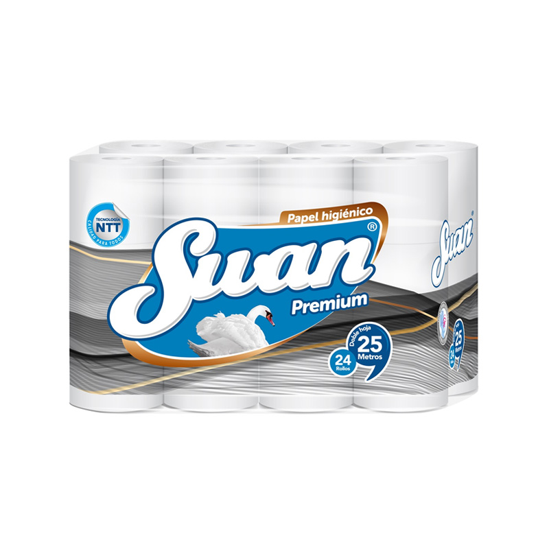 Papel Higiénico Swan Hogar Doble Hoja 24 Rollos 25 mts