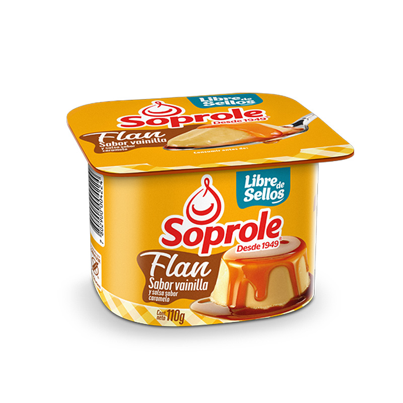 Flan Vainilla Soprole 110 Grs