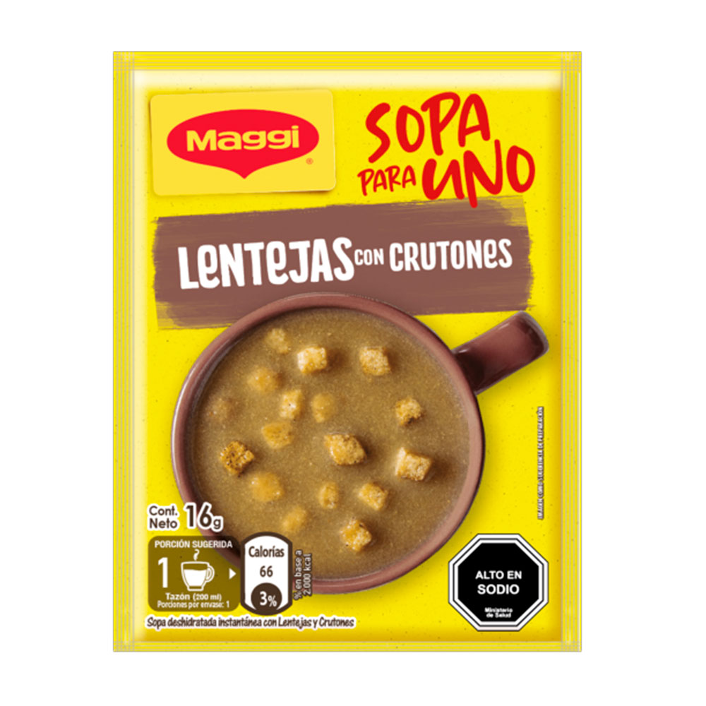 Sopa para Uno Maggi Lentejas 16 gr