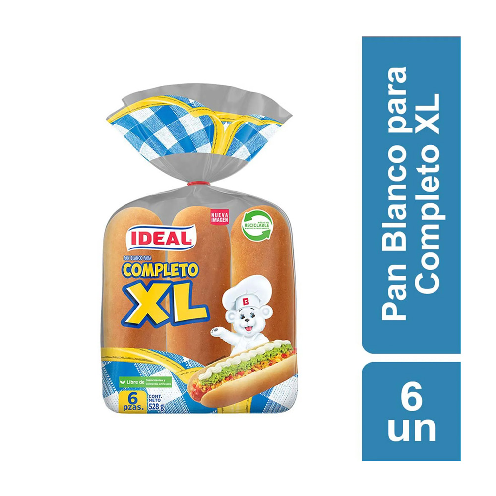 Pan Completo Ideal 6 Pz Xl 528 Gr