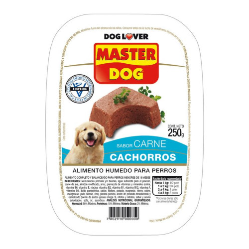 Master Dog Pate Cachorro 250Grs
