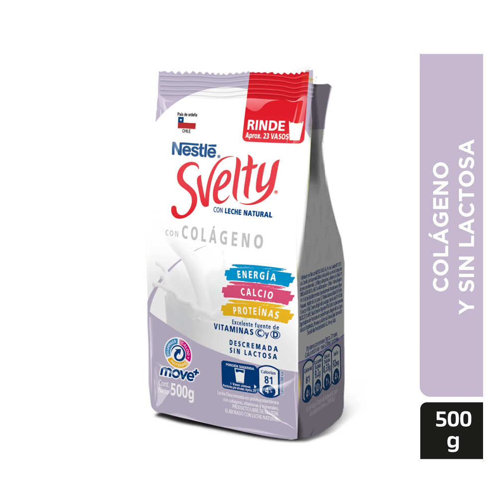 Leche Svelty Colageno Bolsa 500 Gr