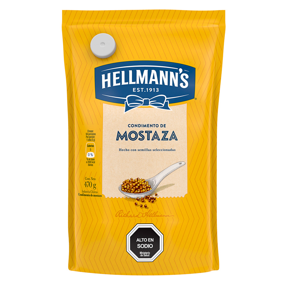 Mostaza Hellmanns Doypack 470 Gr
