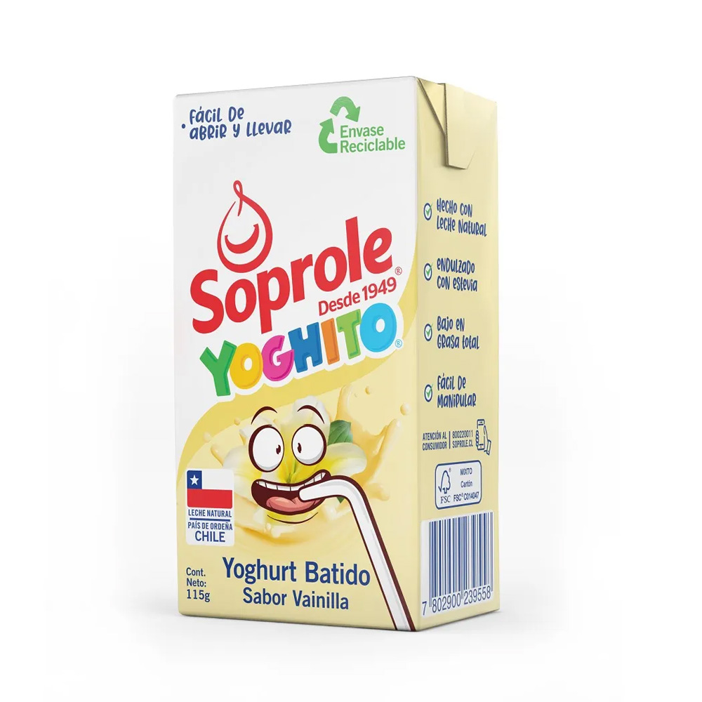 Yog Yoghito Soprole Vainilla 115 Gr