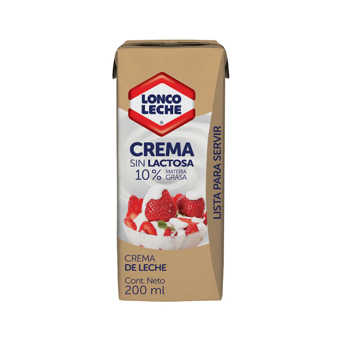 Crema Lonco Leche S/Lactosa 200 ml