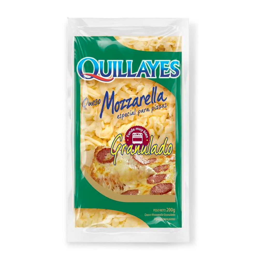 Queso Granulado Mozzarella Quillayes 200 Gr