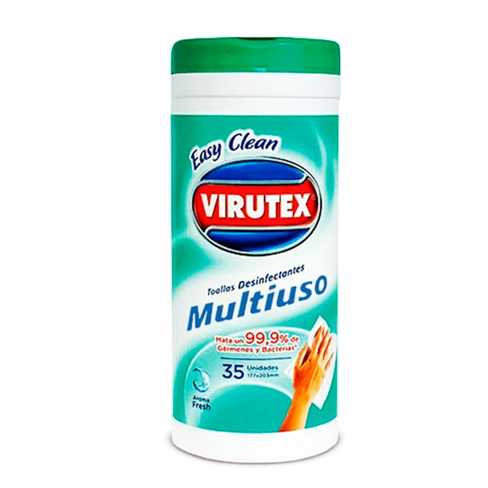 Toallas Desinfectantes Baño Virutex Easy Clean 35 und