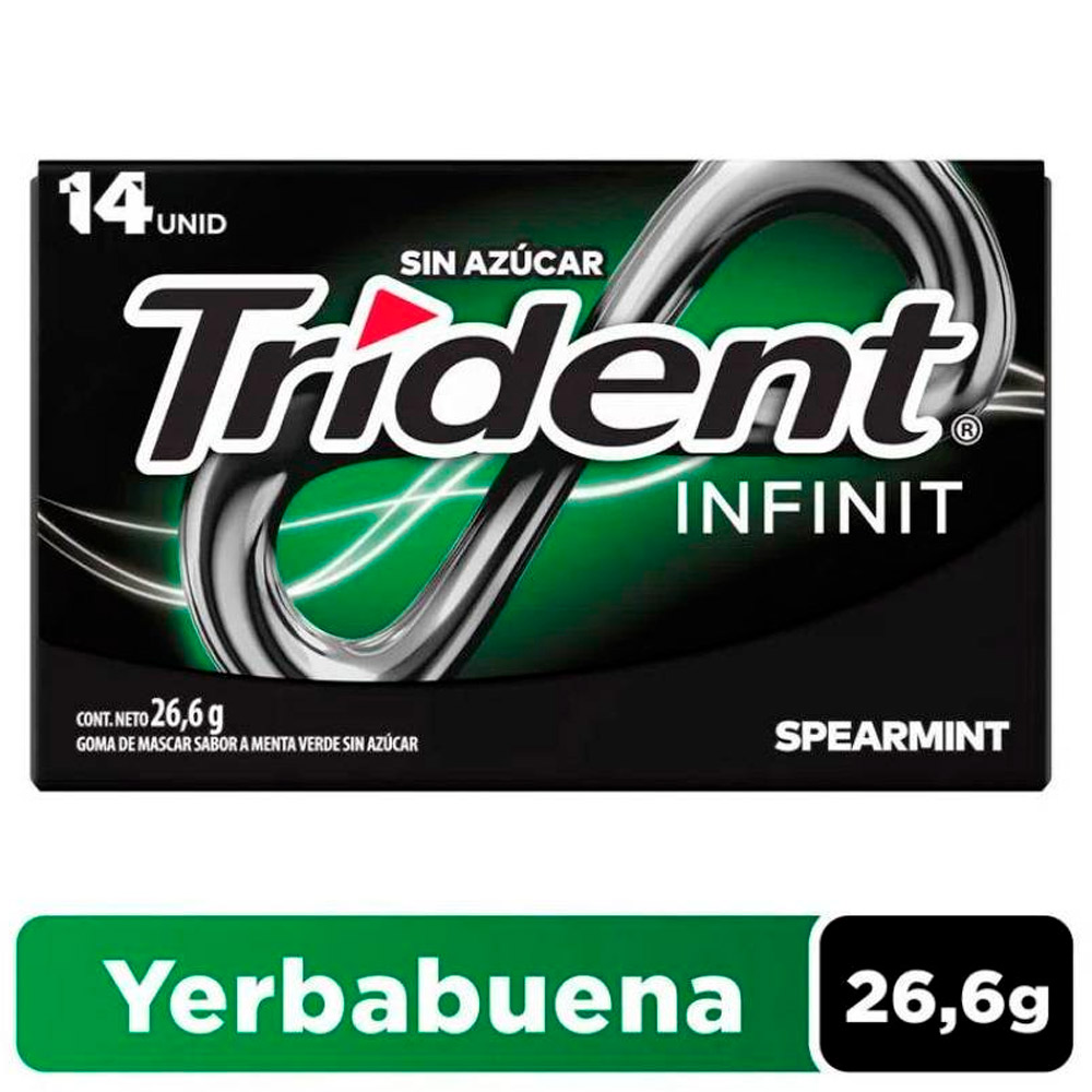 Chicle Trident Infinit Spearmint 14 Un