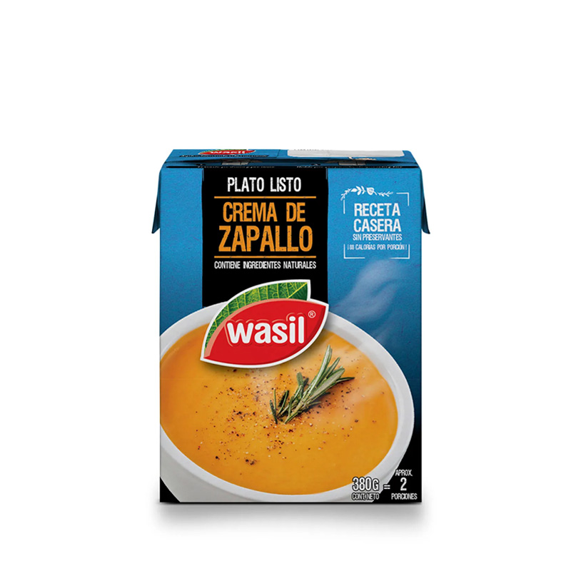 Crema Wasil Zapallo 380 grs