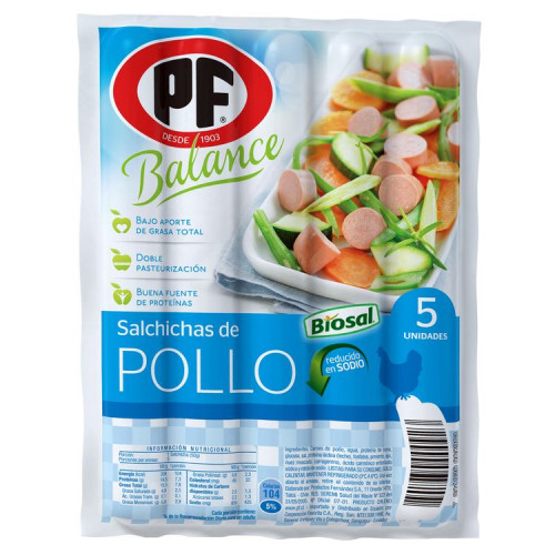 Salchicha De Ave Pf 250 Gr
