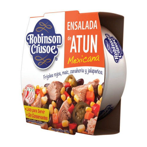 Ensalada De Atún Robinson Crusoe Mexicana 110 Grs (100 Grs Drenado)