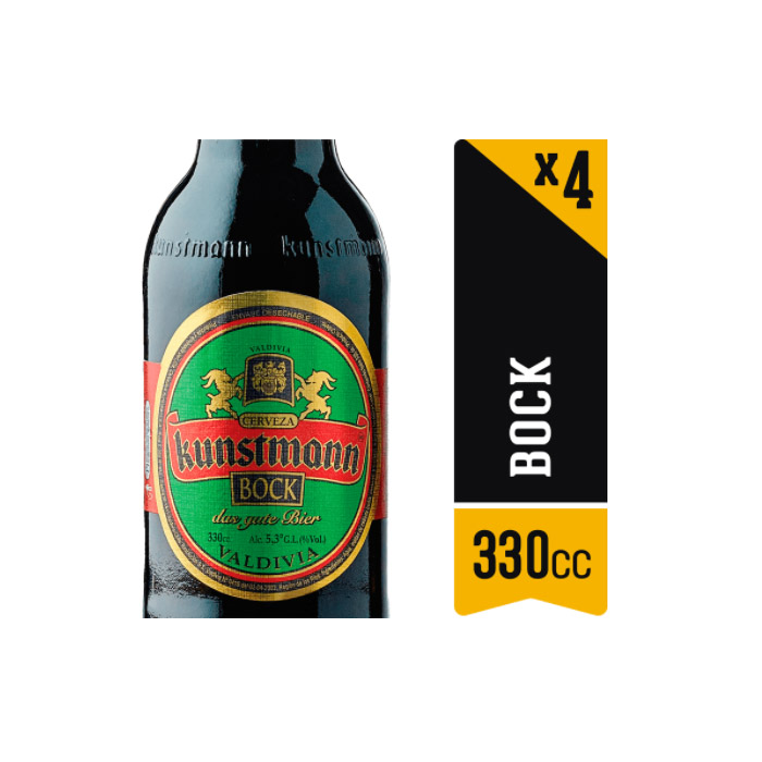  Cerveza Kunstmann Bock Botella 4x330 cc