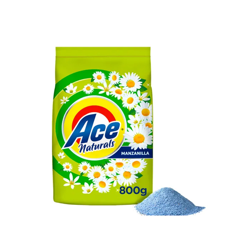 Detergente Ace Naturals Polvo Manzanilla 800 gr