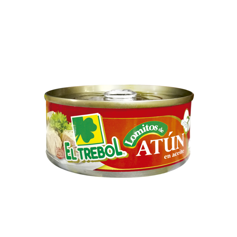 Atún El Trebol Lomo Aceite 160 Grs (104 Grs Drenado)