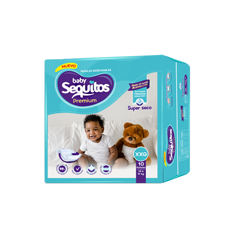 Pañales Sequitos XXG 10 unidades