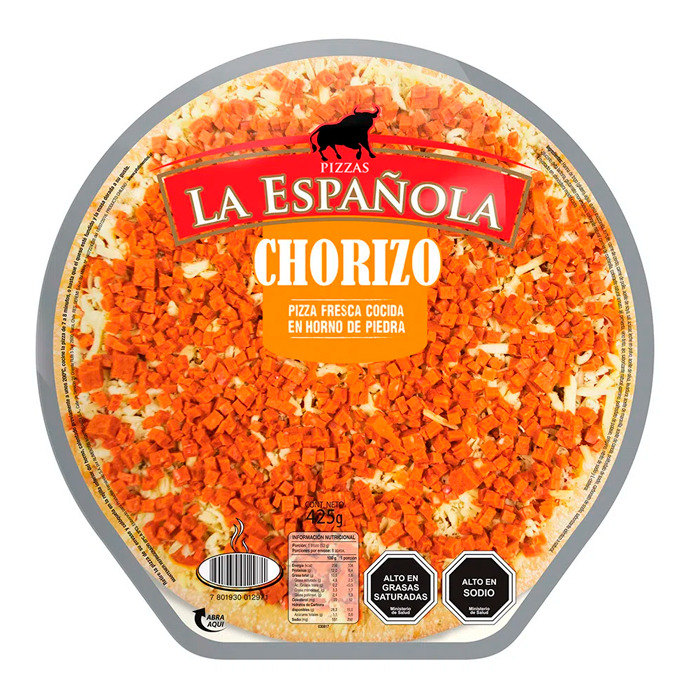 Pizza La Española Chorizo 430 Grs