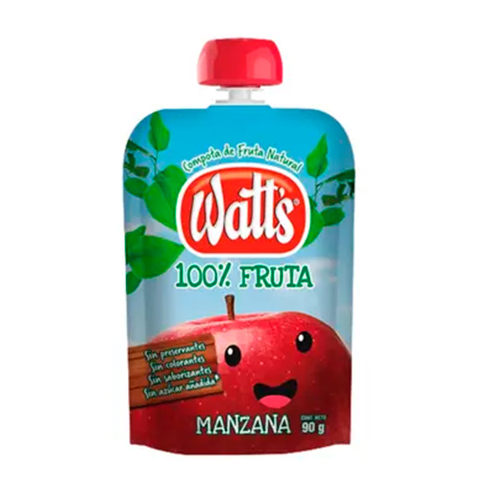 Compota Watts Manzana Pouch 90 gr
