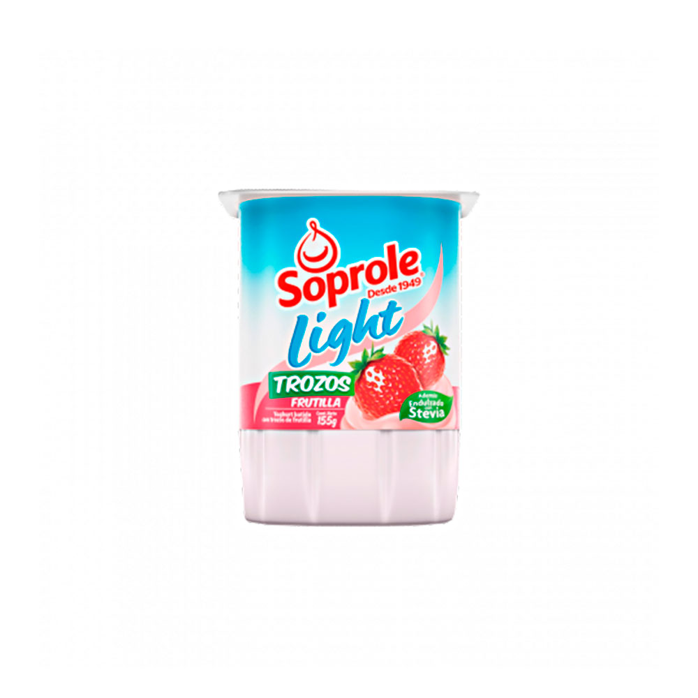 Yogurt Light Soprole Frutilla 155 Gr