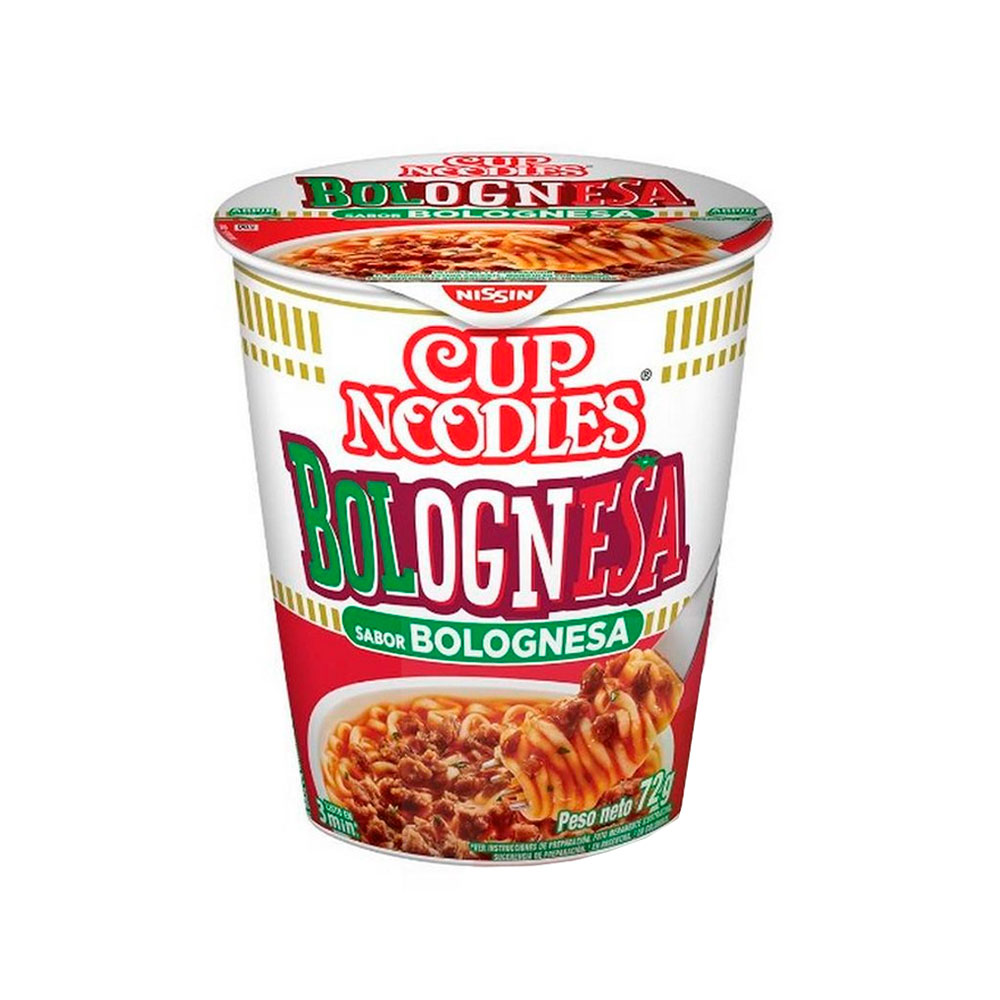 Cup Nissin Noodles Bolonhesa 65 Gr