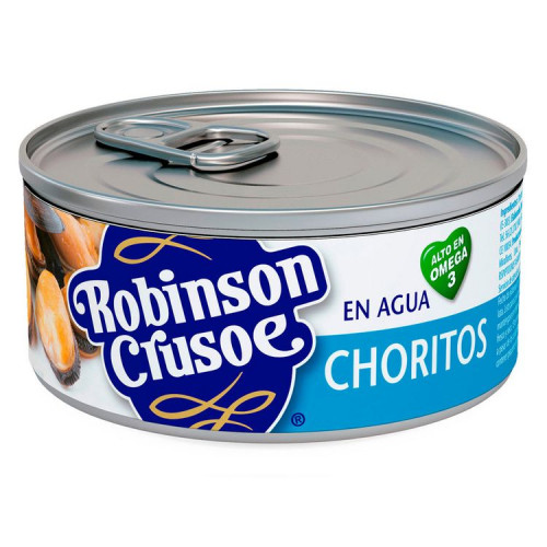 Chorito Robinson Crusoe Agua 190 Grs (100 Grs Drenado)
