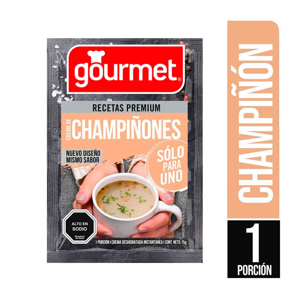 Crema Gourmet P/Uno Champiñón 15 Gr