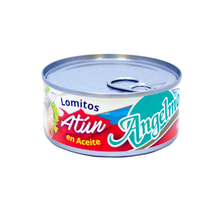 Atún Angelmó Lomitos Aceite 160 Grs (104 Grs Drenado) 