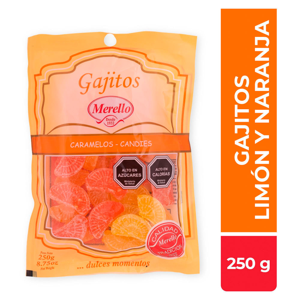 Gajos Merello Limón Naranja 250 Gr