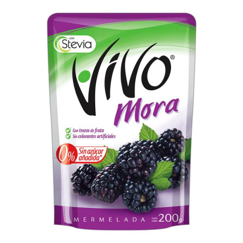 Mermelada Vivo Mora 200 Grs