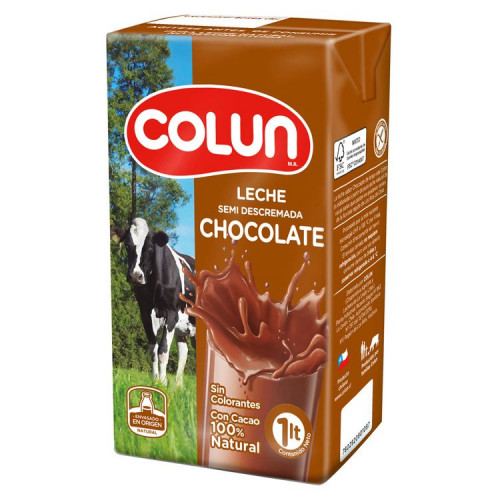 Leche Colun Semi Chocolate 1 Litro
