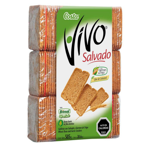 Galleta Vivo Salvado Tripack 585 gr