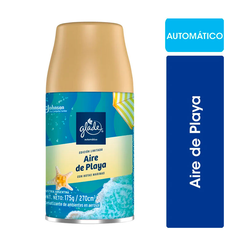 Aromat Glade Autom Aire De Playa 270 Ml