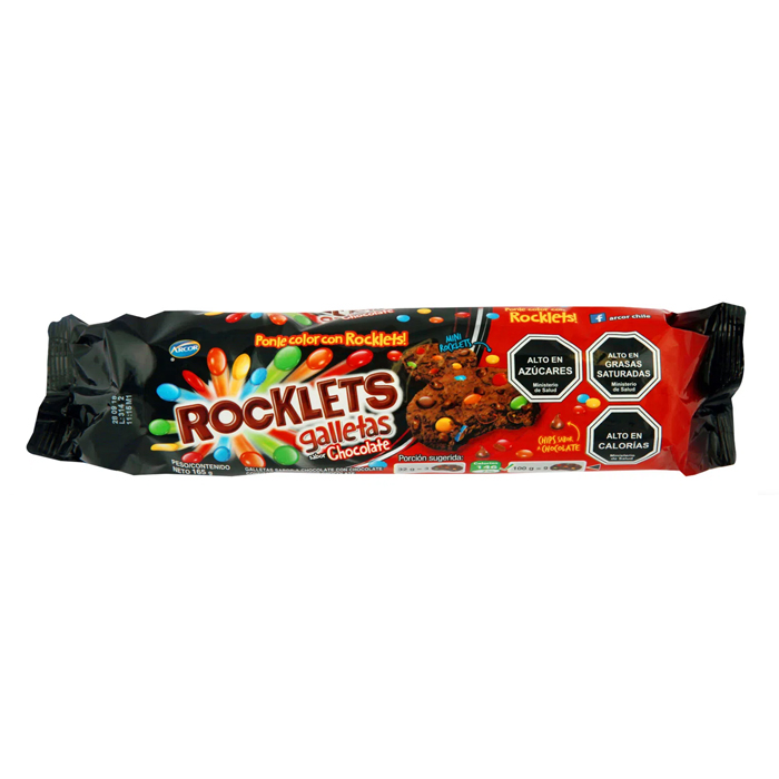 Galleta Rocklets Chocolate 165 Grs
