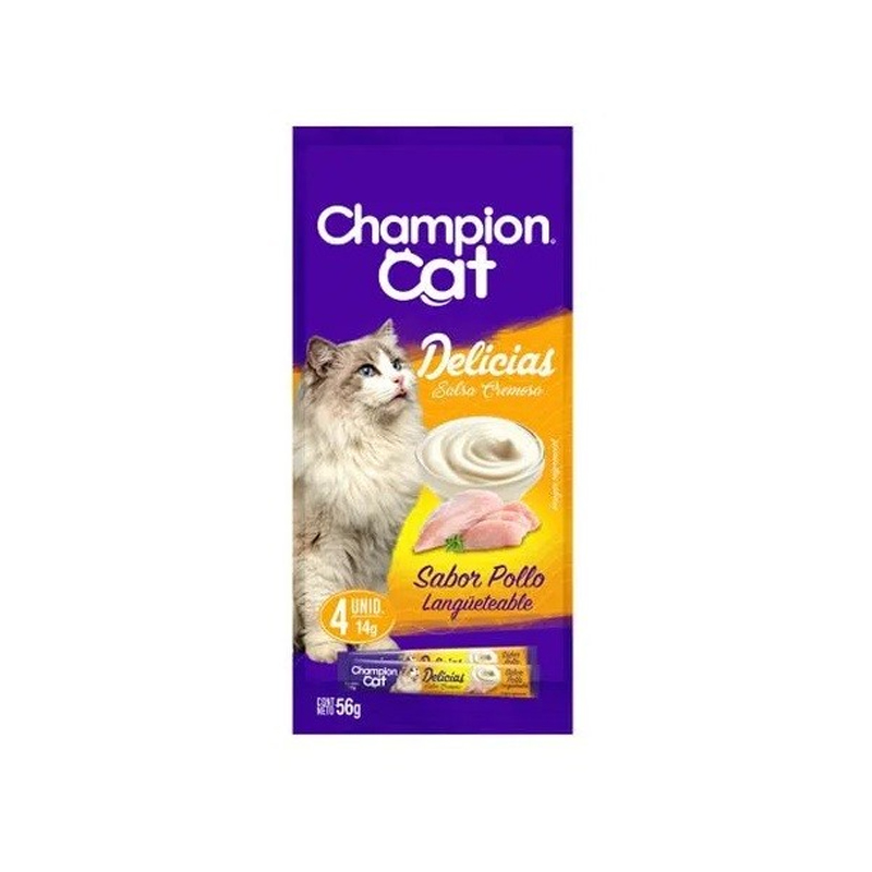 Delicias Champion Cat  Cat Pollo 56 gr	
