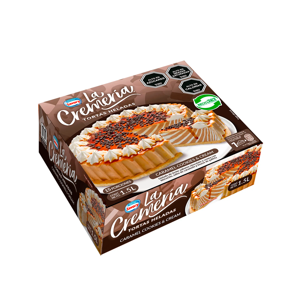 Super El Trebol - Torta Cremeria Caramel Cookies&Cream 1.5 L