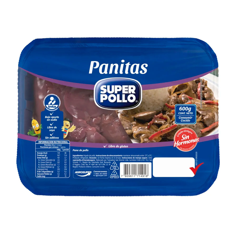 Pana Super Pollo 600 Gr 