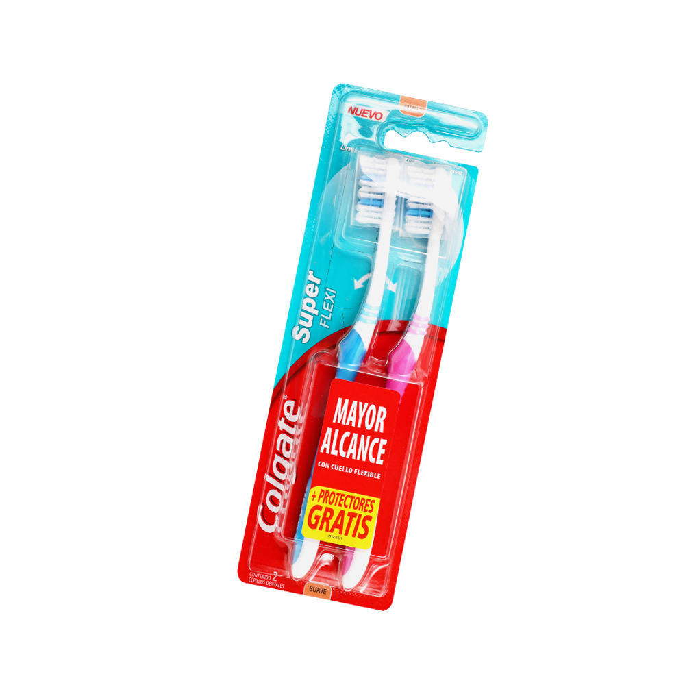Cepillo Dental Colgate 2X1 Flexi Suave