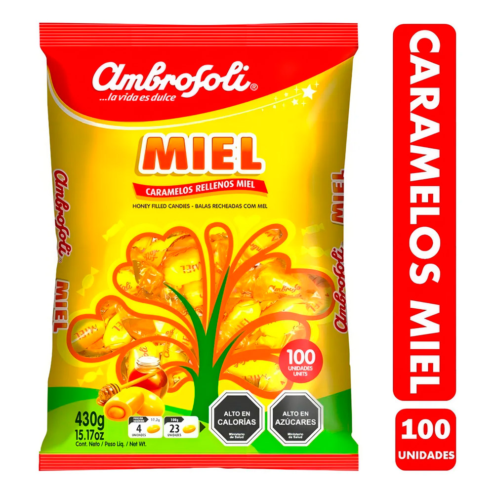 Caramelo Ambrosoli Miel 430 Gr