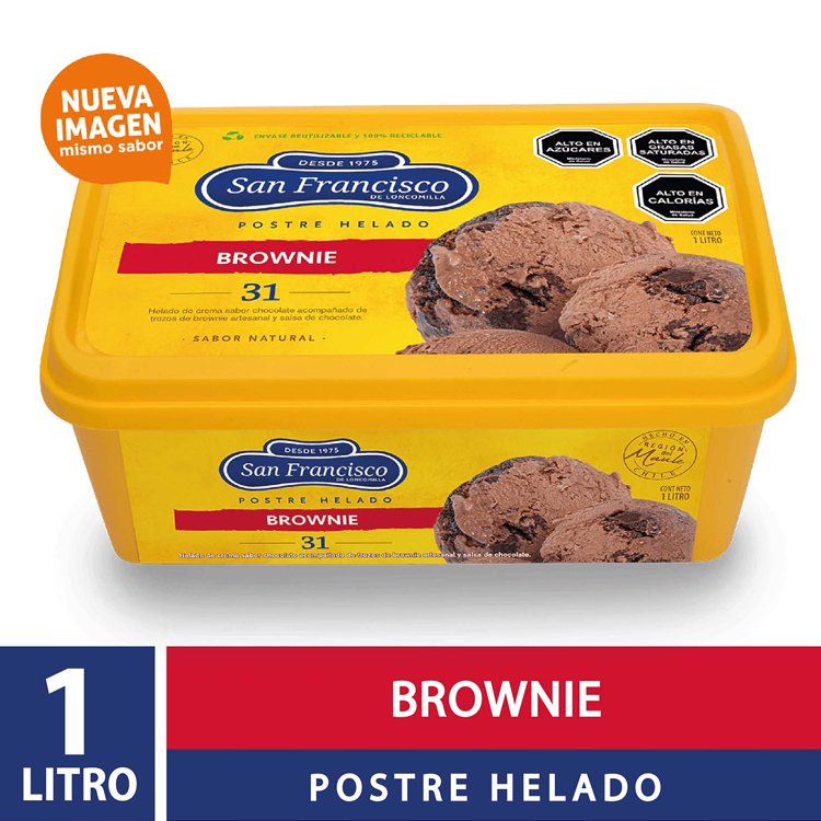 Helado San Francisco Brownie 1L