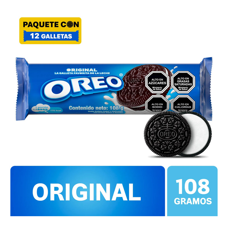 Galleta Oreo Rollo Regular 108 Grs