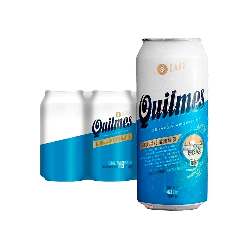 Cerveza Quilmes Lata 6 x 473 cc
