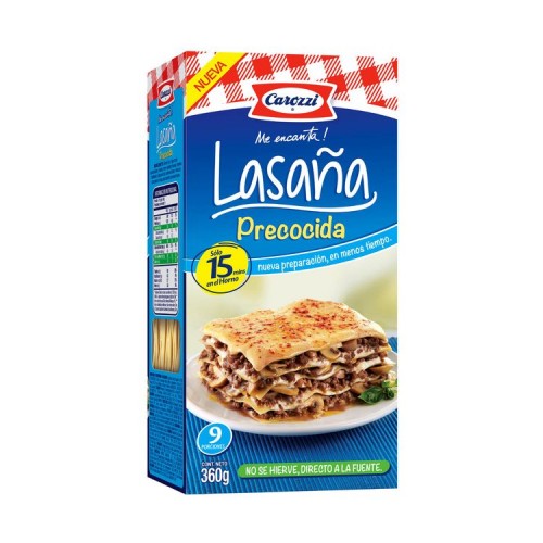 Lasaña Carozzi Precocida 360 Grs