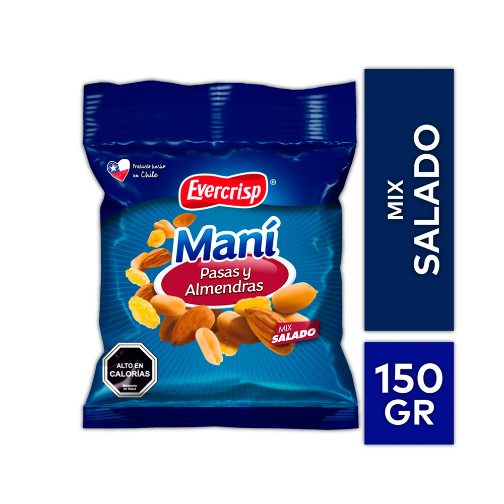 Mix Evercrisp Pasas Y Almend 150 Gr