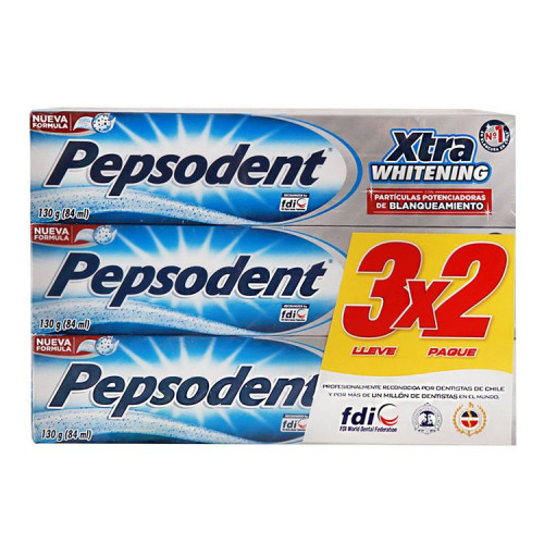 Pepsodent Whitening 3X130Grs