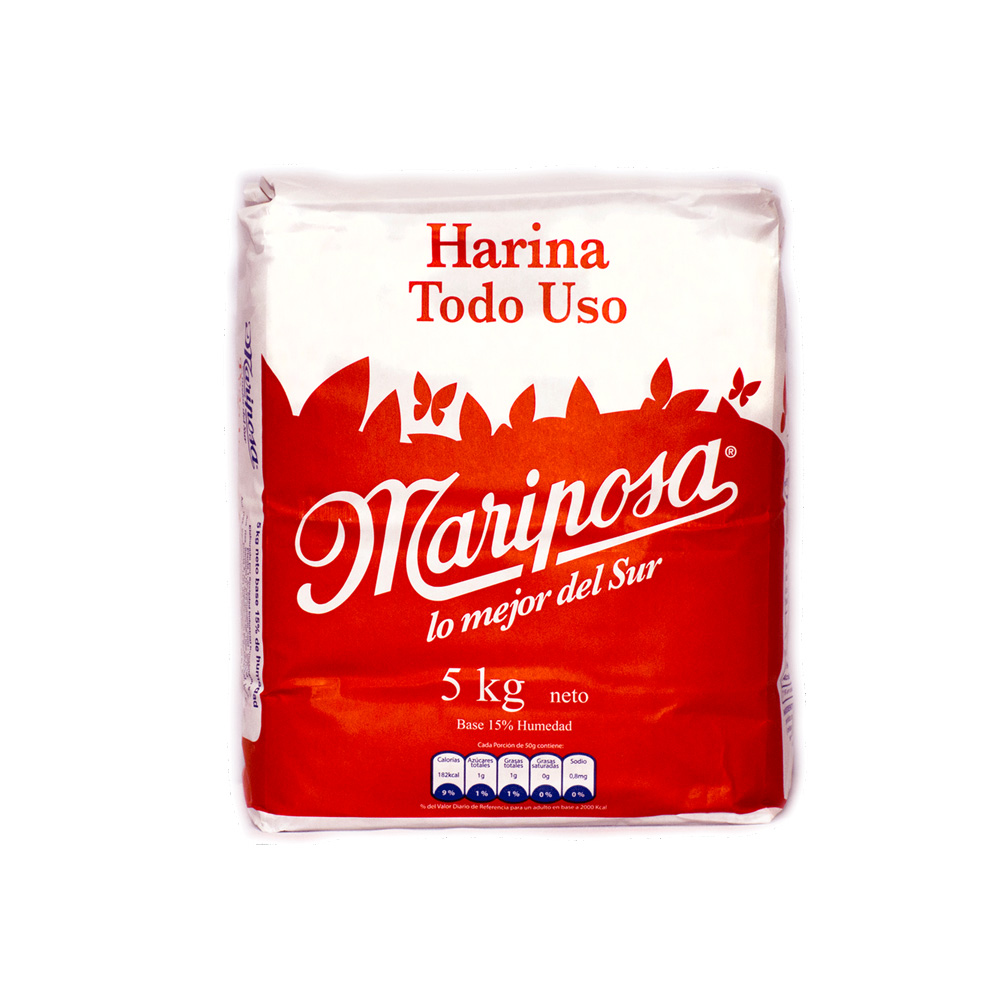 Harina Mariposa S/P Papel 5  Kg