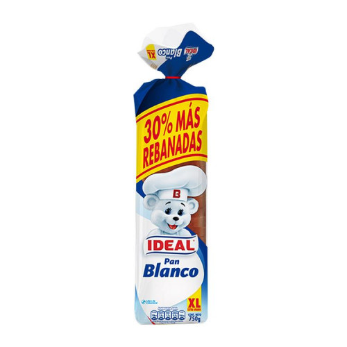 Pan Blanco Ideal Xl 750 Gr